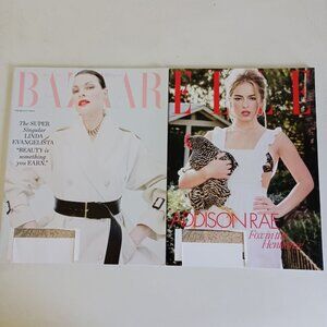 Harper's Bazaar and Elle magazines May 2025